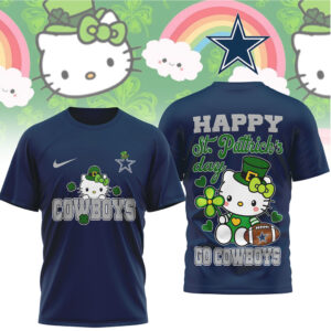 Dallas Cowboys Hello Kitty St. Patrick’s Day Lucky Leprechaun Football Fan T Shirt Dallas Cowboys Hello Kitty St. Patrick’s Day Lucky Leprechaun Football Fan T Shirt