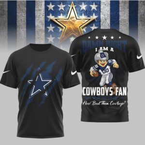 Dallas Cowboys Official NFL Go Cowboys 3D Shirt