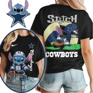 Dallas Cowboys Official NFL Stitch 3D Shirt