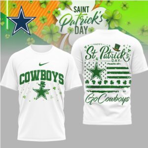 Dallas Cowboys St. Patrick's Day Go Cowboys Shamrock T Shirt