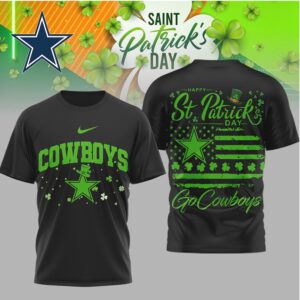 Dallas Cowboys St. Patrick's Day Go Cowboys Shamrock T Shirt