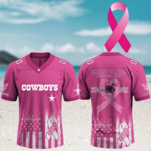 Dallas Cowboys x Breast Cancer Awareness Month NFL Gameday Jersey Dallas Cowboys x Breast Cancer Awareness Month NFL Gameday Jersey