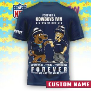 Dallas Cowboys x Scooby Doo Official 3D Shirt