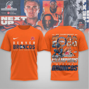 Denver Broncos 2026 AFC Champions Victory Fan T Shirt Denver Broncos 2026 AFC Champions Victory Fan T Shirt
