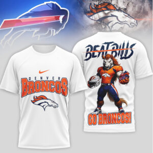 Denver Broncos “Beat Bills” Rivalry Mascot Graphic T Shirt Denver Broncos “Beat Bills” Rivalry Mascot Graphic T Shirt