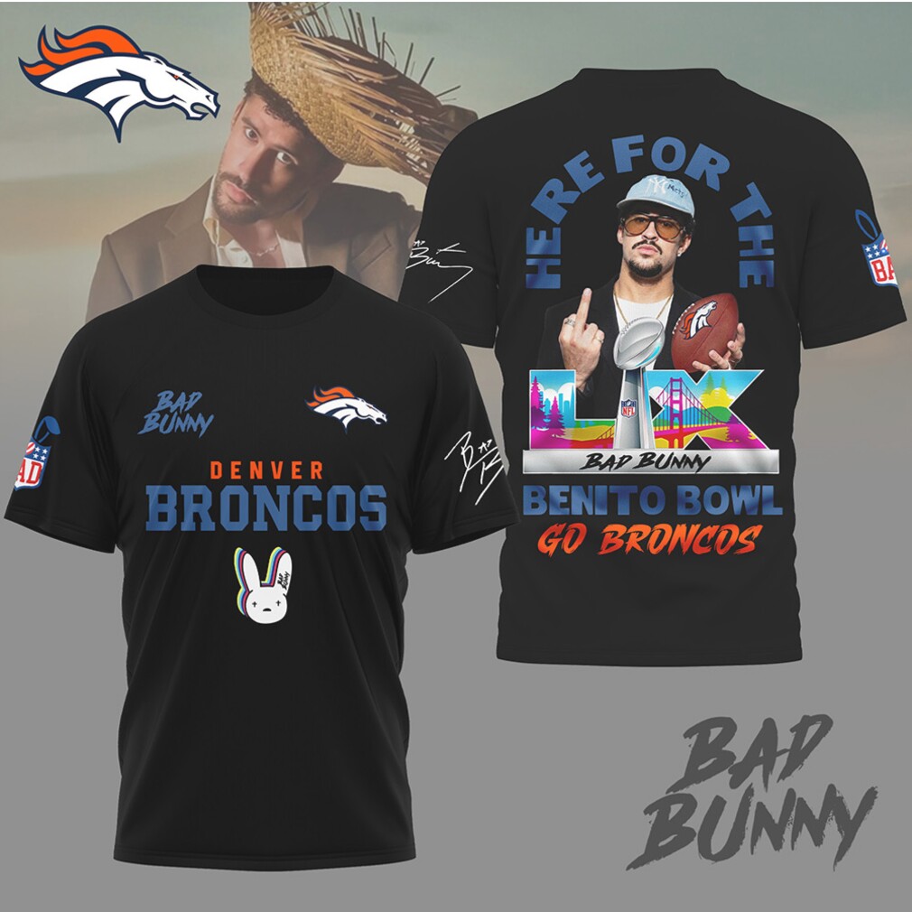 Denver Broncos Football Official NFL Benito Bowl 3D Shirt NY Denver Broncos Football Official NFL Benito Bowl 3D Shirt NY