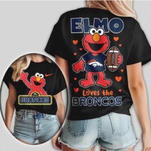 Denver Broncos Football Official NFL Elmo Fan 3D Shirt