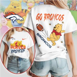 Denver Broncos Football Official NFL Winnie The Pooh Shirt