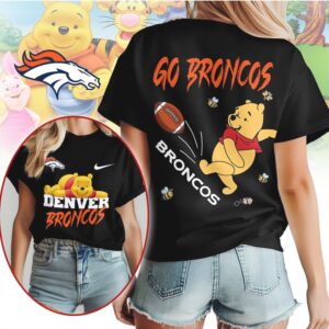 Denver Broncos Football Official NFL Winnie The Pooh Shirt