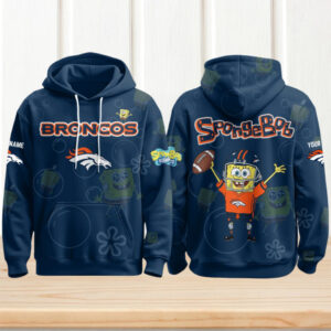 Denver Broncos Football SpongeBob Hoodie Cutest Drop of the Year Hoodie