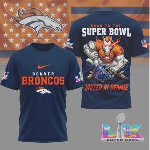 Denver Broncos Gameday Playoffs 2026 NFL Road To Super Bowl 3D Shirt