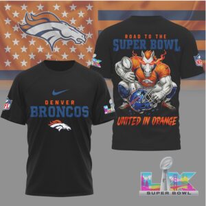 Denver Broncos Gameday Playoffs 2026 NFL Road To Super Bowl 3D Shirt
