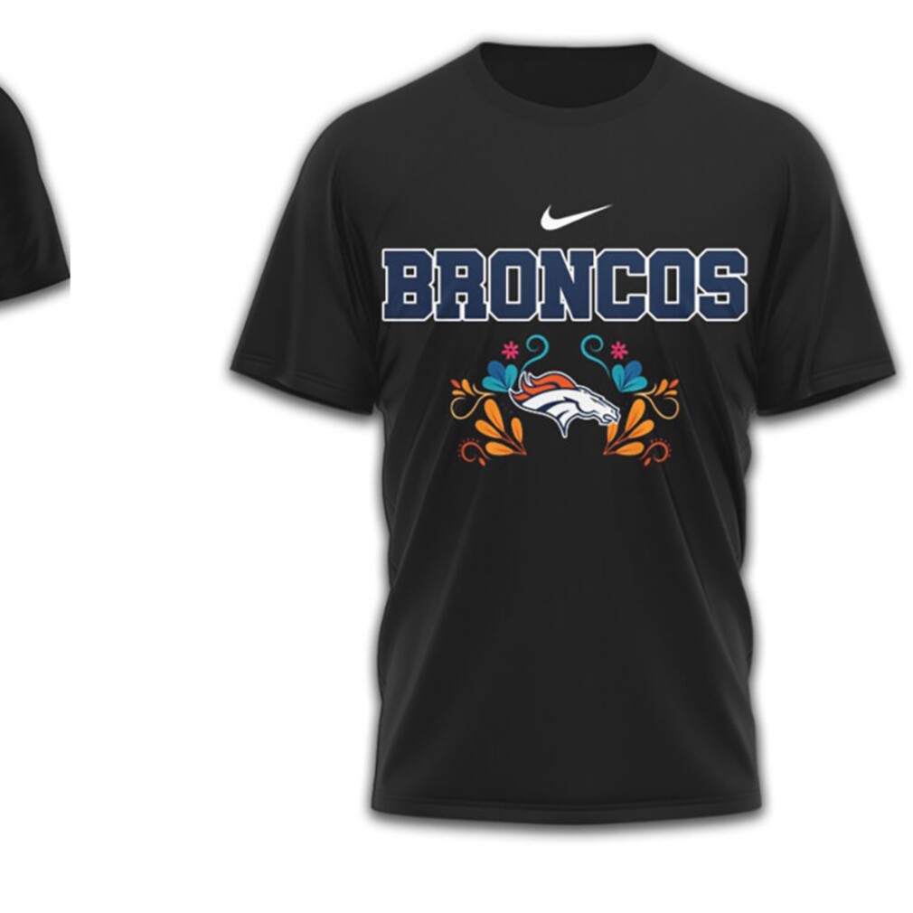 Denver Broncos Official NFL Day of the Dead 3D Shirt Denver Broncos Official NFL Day of the Dead 3D Shirt