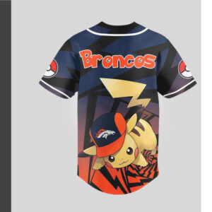 Denver Broncos Official NFL Pikachu Jersey Shirt Denver Broncos Official NFL Pikachu Jersey Shirt