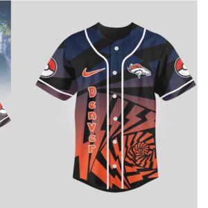 Denver Broncos Official NFL Pikachu Jersey Shirt