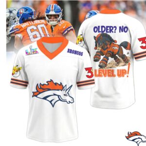 Denver Broncos Official Super Bowl x Pokemon 30th Anniversary V neck Jersey Denver Broncos Official Super Bowl x Pokemon 30th Anniversary V neck Jersey