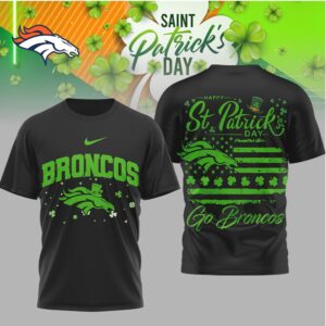 Denver Broncos St. Patrick's Day Shamrock T Shirt