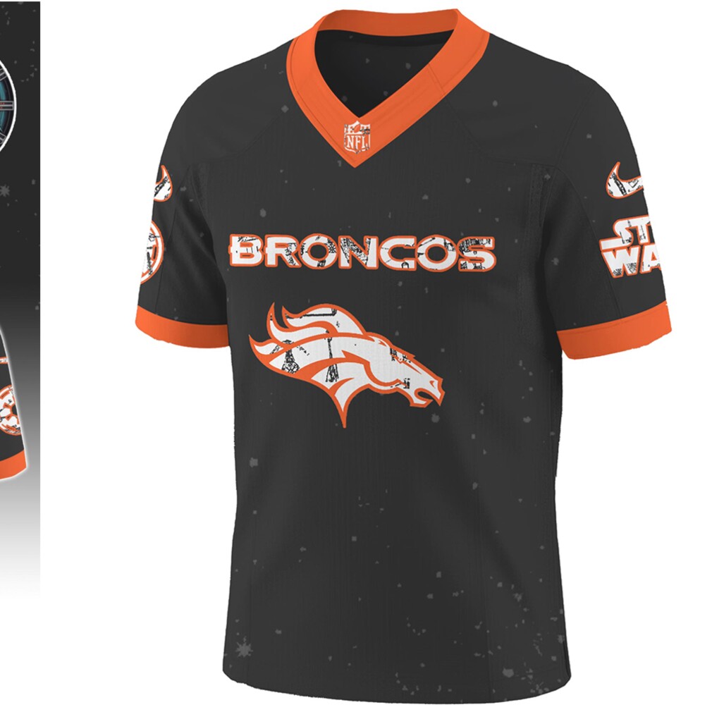 Denver Broncos Star Wars Darth Vader NFL Football Jersey Denver Broncos Star Wars Darth Vader NFL Football Jersey