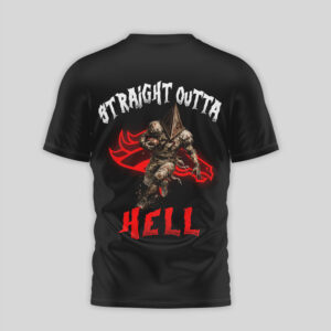 Denver Broncos “Straight Outta Hell” Horror Graphic T Shirt Denver Broncos “Straight Outta Hell” Horror Graphic T Shirt