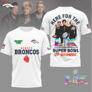 Denver Broncos x Green Day Super Bowl LIX Fan Graphic Tee Denver Broncos x Green Day Super Bowl LIX Fan Graphic Tee