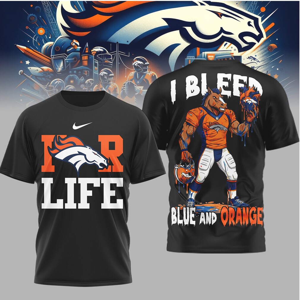 Denver BroncosI Bleed Orange and Blue 2026 Nfl Game Day T Shirt Denver BroncosI Bleed Orange and Blue 2026 Nfl Game Day T Shirt