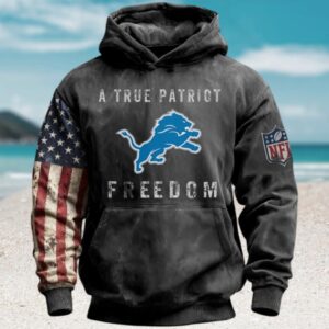 Detroit Lions A True Patriot Freedom NFL Hoodie Detroit Lions A True Patriot Freedom NFL Hoodie
