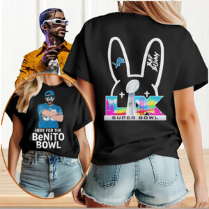 Detroit Lions Bad Bunny Benito Bowl Super Bowl LIX Concert T Shirt