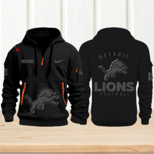 Detroit Lions Custom Name NFL Game Day Hoodie