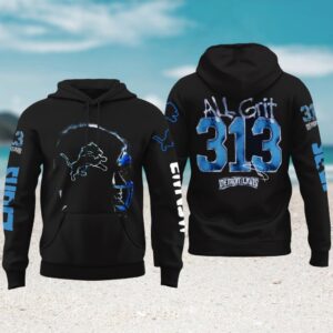 Detroit Lions Eminem All Grit 313 NFL Hoodie Detroit Lions Eminem All Grit 313 NFL Hoodie