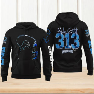 Detroit Lions Eminem All Grit 313 NFL Hoodie