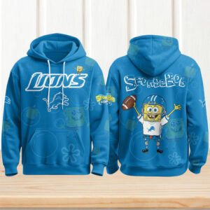 Detroit Lions Football SpongeBob Hoodie Cutest Drop of the Year Hoodie
