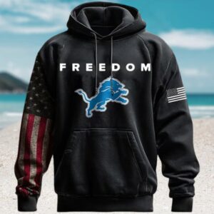 Detroit Lions Freedom American Flag NFL Hoodie Detroit Lions Freedom American Flag NFL Hoodie