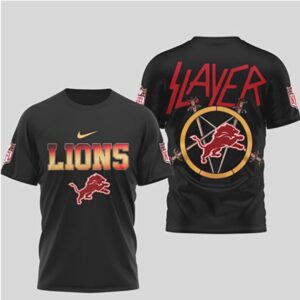 Detroit Lions Game Day 2026 Official NFL Slayer 3D Shirt