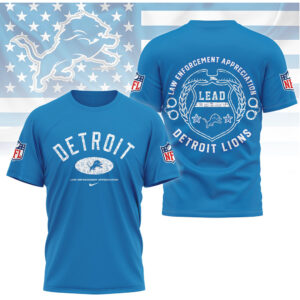 Detroit Lions Law Enforcement Appreciation LEAD T Shirt Detroit Lions Law Enforcement Appreciation LEAD T Shirt