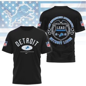 Detroit Lions Law Enforcement Appreciation LEAD T Shirt
