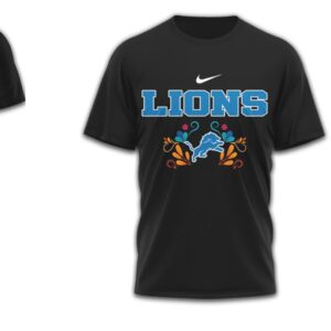 Detroit Lions Official NFL Day of the Dead 3D Shirt