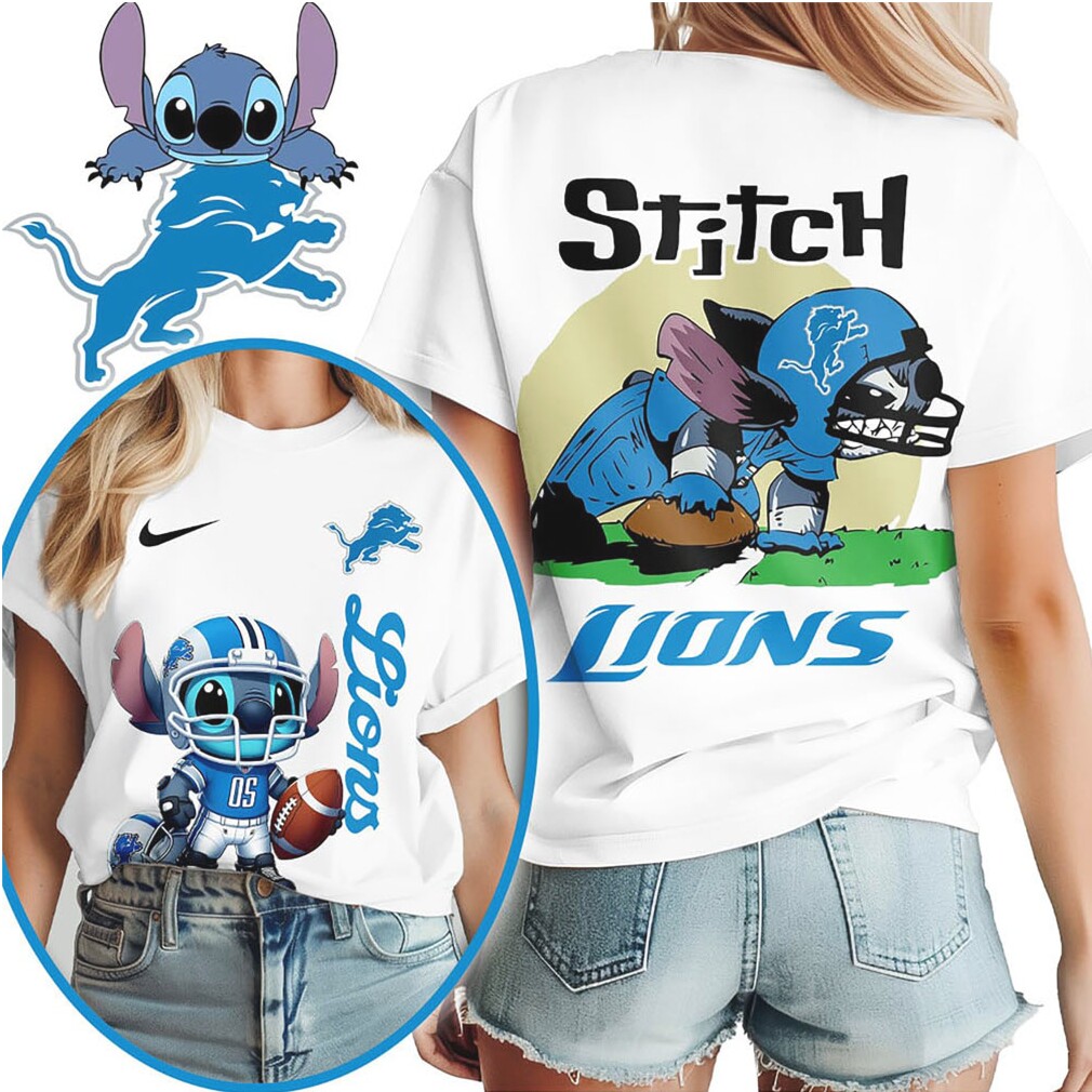 Detroit Lions Official NFL Stitch 3D Shirt Detroit Lions Official NFL Stitch 3D Shirt