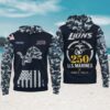 Detroit Lions US Marine Corps 250th Anniversary Hoodie Detroit Lions US Marine Corps 250th Anniversary Hoodie