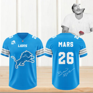 Detroit Lions X BRUNO MARS The Romantic 2026 Jersey Detroit Lions X BRUNO MARS The Romantic 2026 Jersey