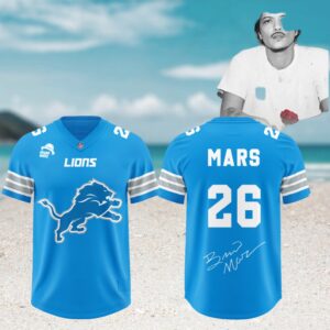 Detroit Lions X BRUNO MARS The Romantic 2026 Jersey