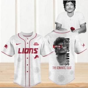 Detroit Lions X BRUNO MARS The Romantic Tour 2026 Jersey Detroit Lions X BRUNO MARS The Romantic Tour 2026 Jersey