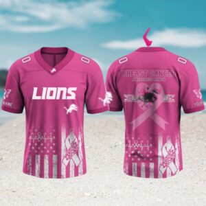 Detroit Lions x Breast Cancer Awareness Month NFL Gameday Jersey Detroit Lions x Breast Cancer Awareness Month NFL Gameday Jersey