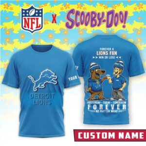 Detroit Lions x Scooby Doo Official 3D Shirt Detroit Lions x Scooby Doo Official 3D Shirt