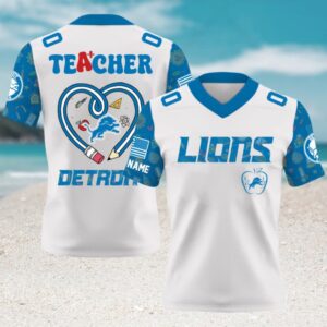 Detroit Lions x Teacher Football Gameday Jersey Detroit Lions x Teacher Football Gameday Jersey