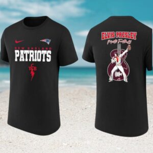 Elvis Presley Meets Football New England Patriots TCB Lightning Bolt Fan Gift T Shirt Elvis Presley Meets Football New England Patriots TCB Lightning Bolt Fan Gift T Shirt
