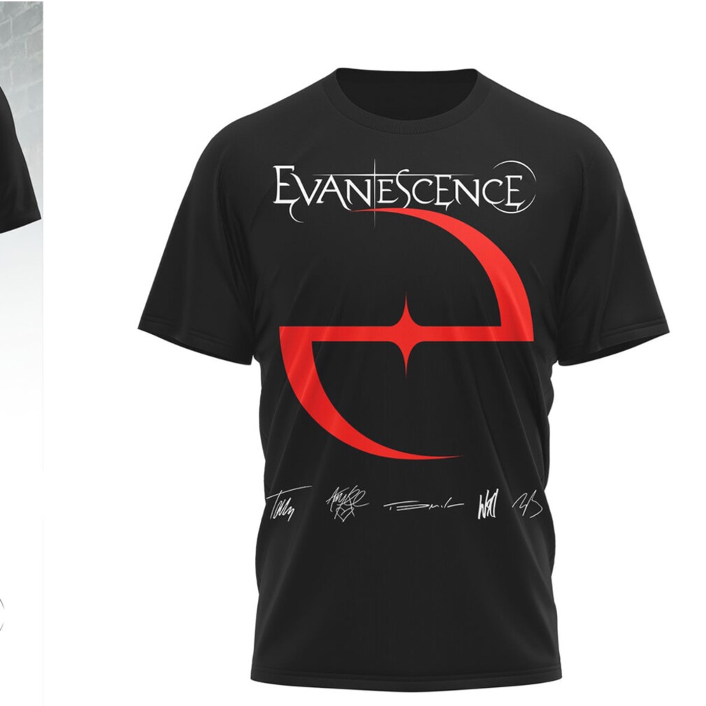 Evanescence World Tour 2026 Gothic Rock Band Member Photo Graphic Concert Fan T Shirt Evanescence World Tour 2026 Gothic Rock Band Member Photo Graphic Concert Fan T Shirt