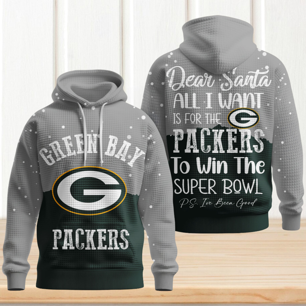 Festive Green Bay Packers Santa Letter Fan Hoodie Festive Green Bay Packers Santa Letter Fan Hoodie