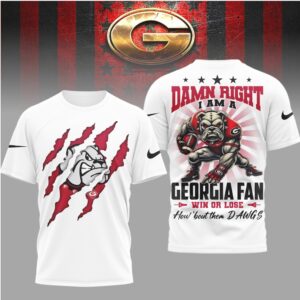 Georgia Bulldogs Fan Win Or Lose T Shirt Vintage 90s Style Mascot Shirt