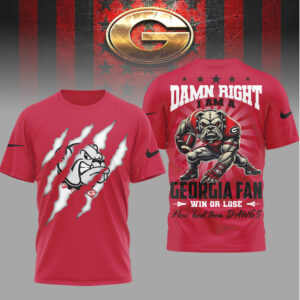 Georgia Bulldogs Fan Win Or Lose T Shirt Vintage 90s Style Mascot Shirt
