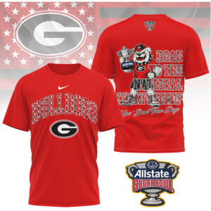Georgia Bulldogs Road To The National Championship Sugar Bowl Mascot Trophy Shirt